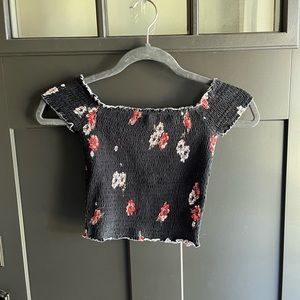 cinched fabric, on or off shoulder